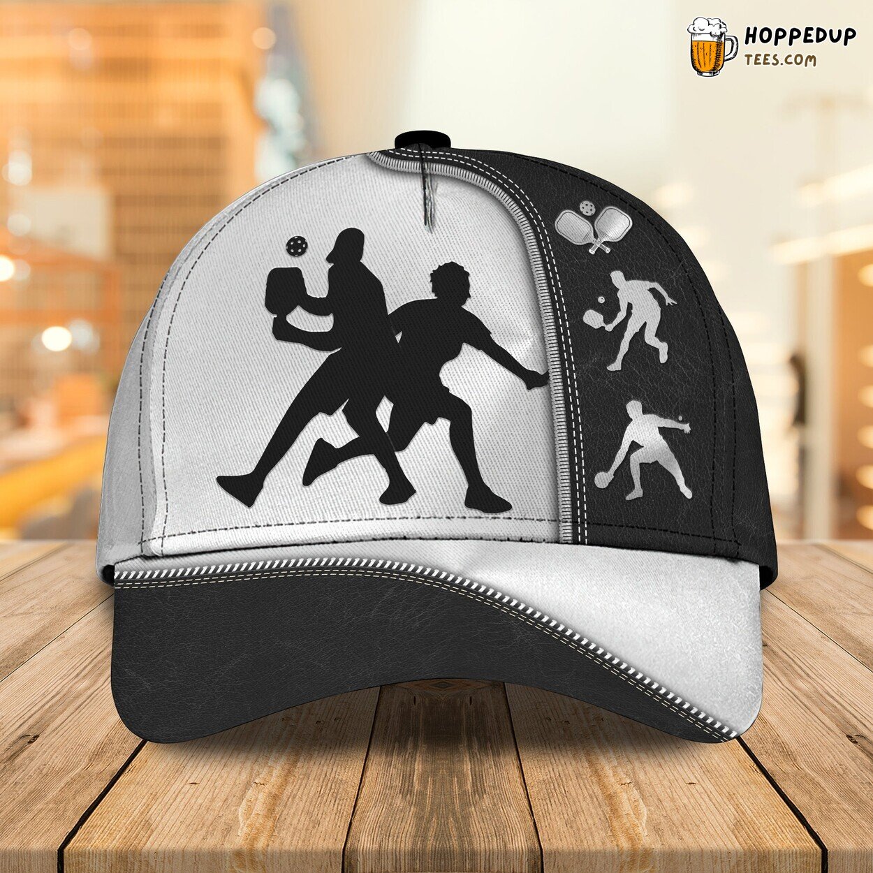 3D Classic Cap Personalized Name Celebrating Pickleball Game Design