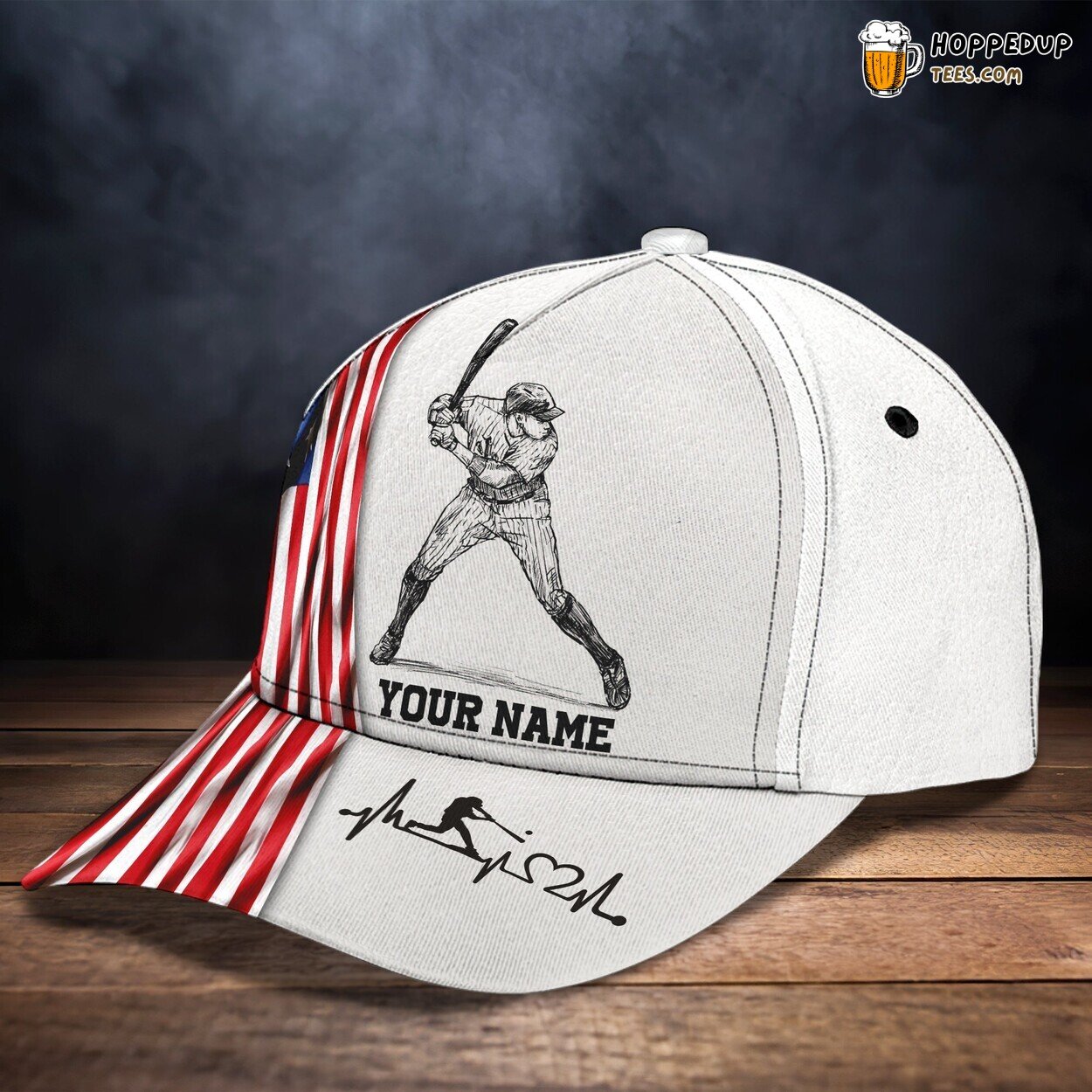 3D Classic Cap Personalized Name Commemorative Baseball Design Cap