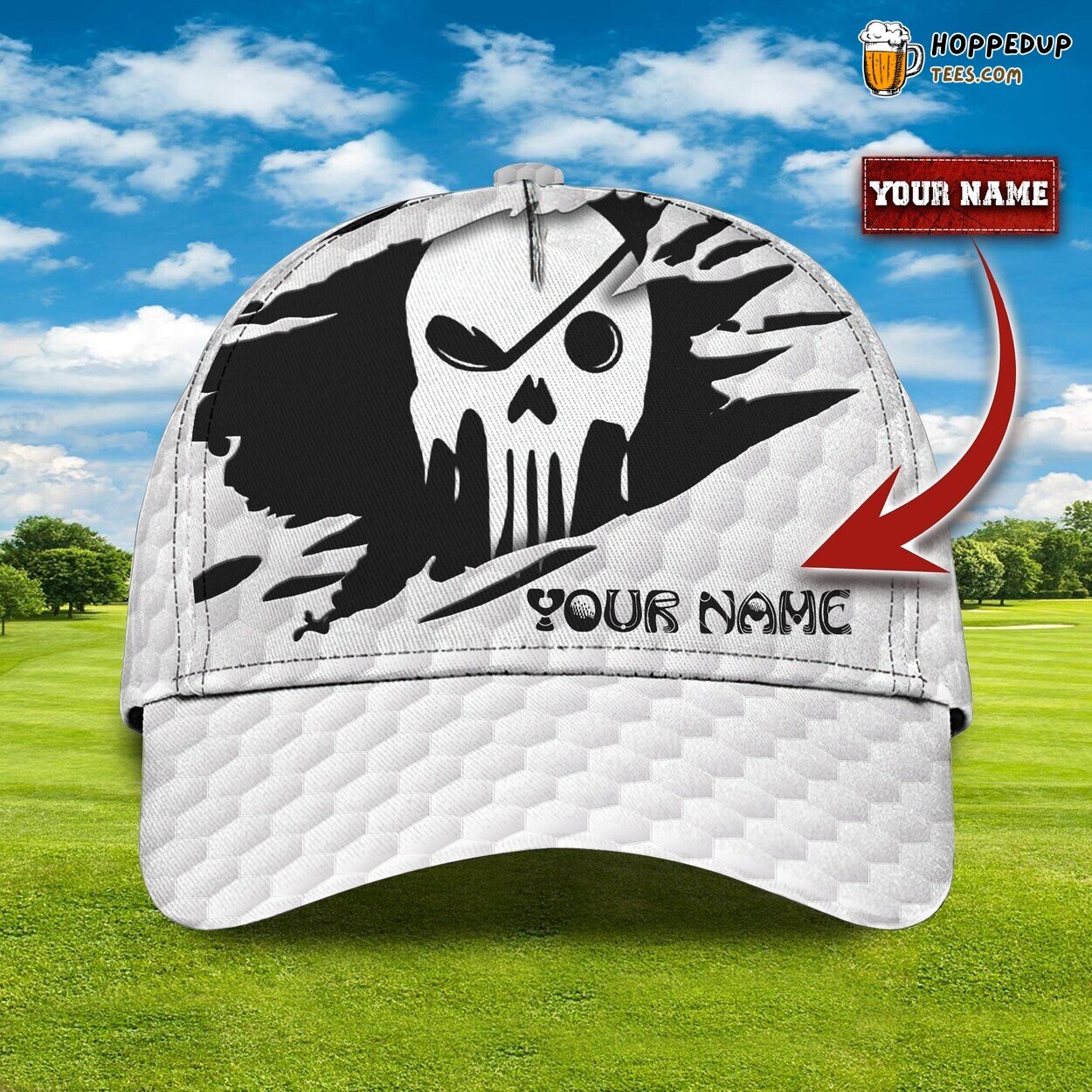 3D Classic Cap Personalized Name Golf Enthusiast Signature Distinctive Design