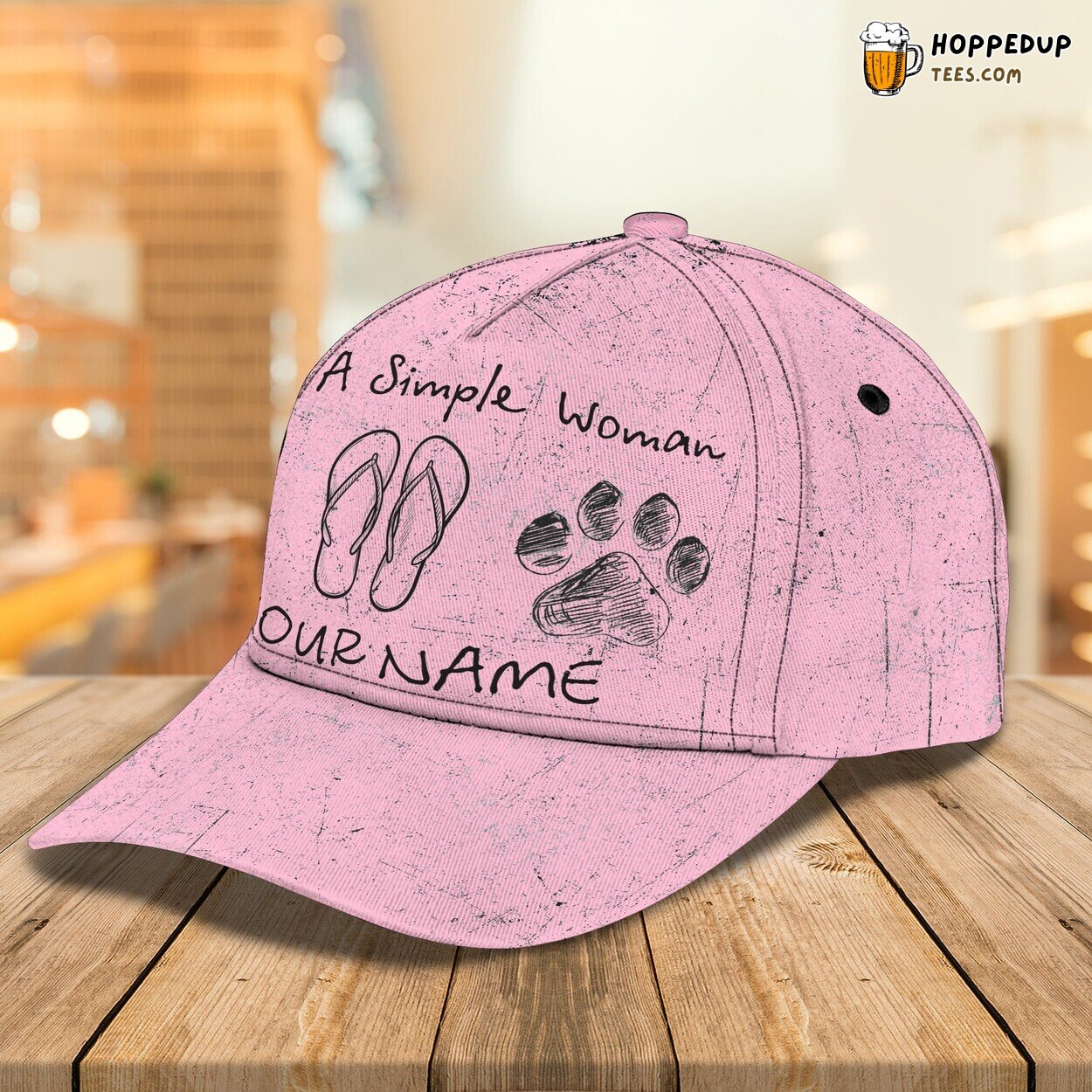 3D Classic Cap Personalized Name Hat Simple Woman Love Distinctive Design