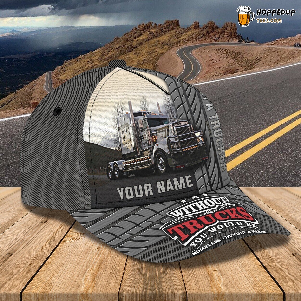 3D Classic Cap Personalized Name Signature Trucker Design Cap