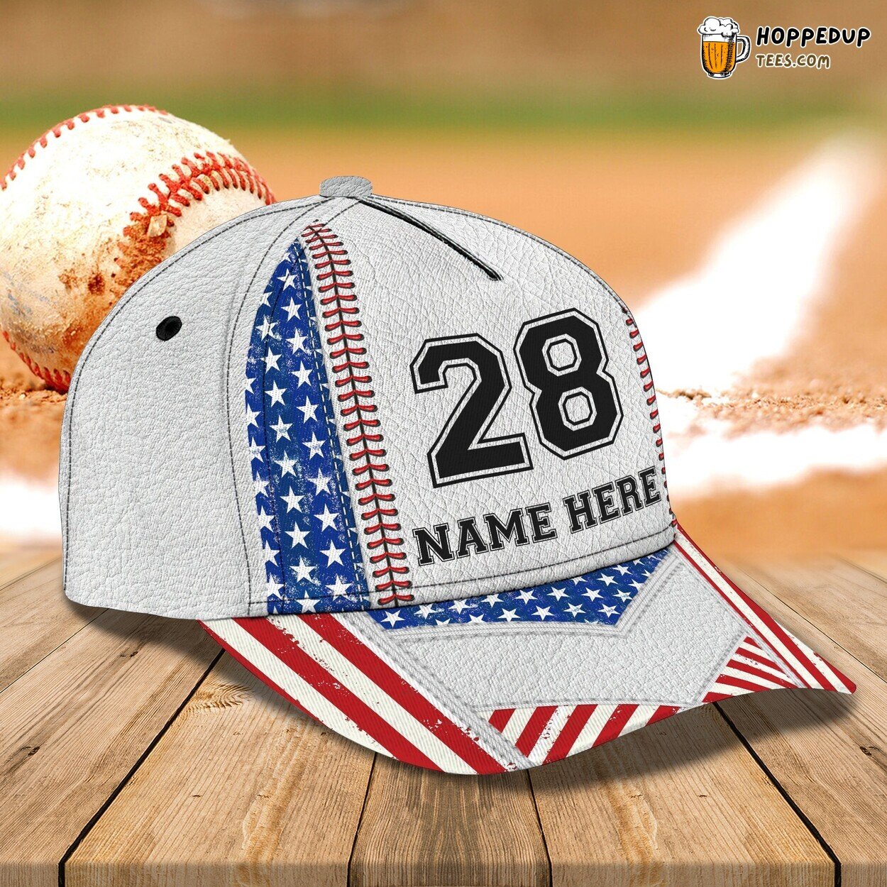 3D Classic Cap Personalized Name Unique Design Celebrating Baseball Game
