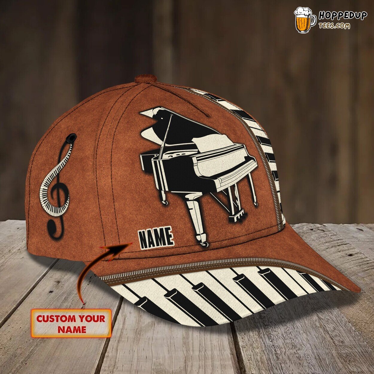 3D Classic Cap Piano Melodies Passionate Personalized Hat Creation