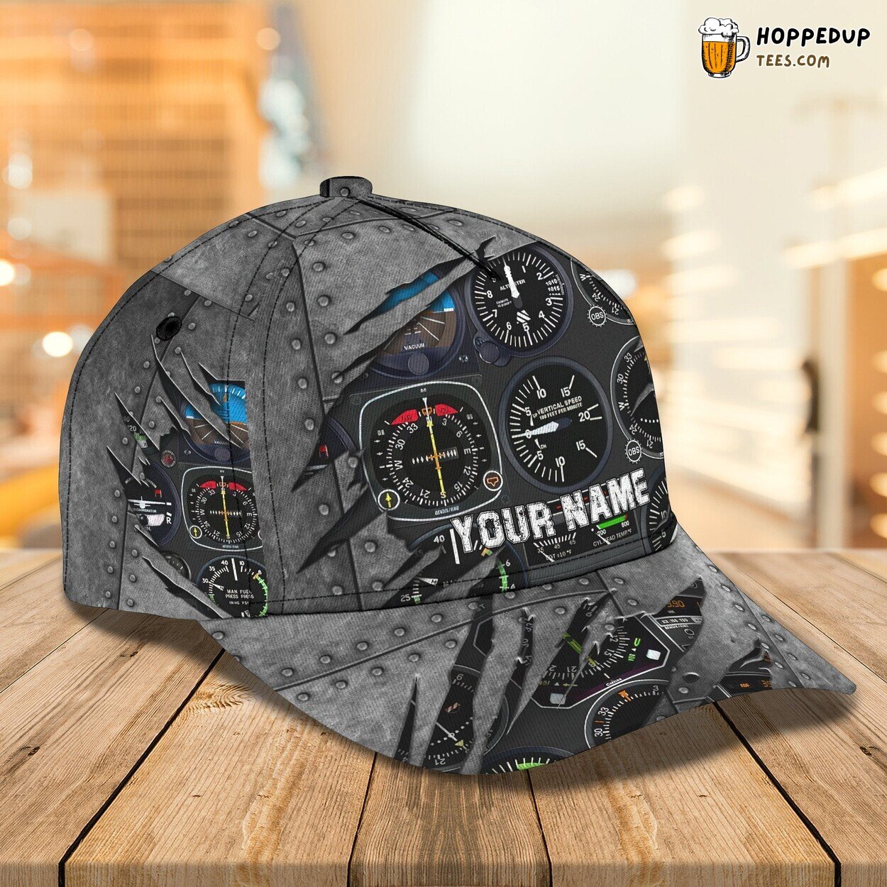 3D Classic Cap Pilot Sky Adventure Personalized Name Classic Hat Unique Series