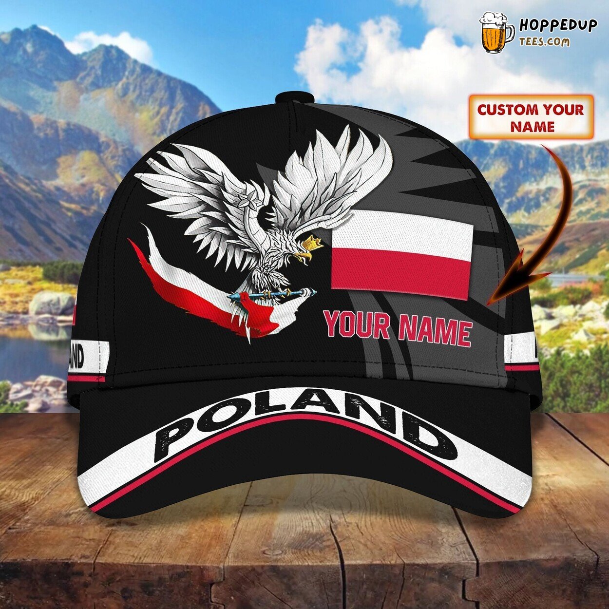 3D Classic Cap Poland Pride Personalized Name Classic Hat Unique Experience