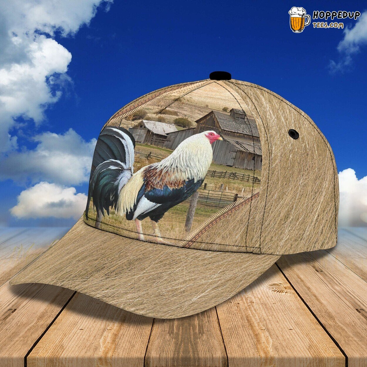 3D Classic Cap Proud Rooster Personalized Name Classic Hat Unique Design