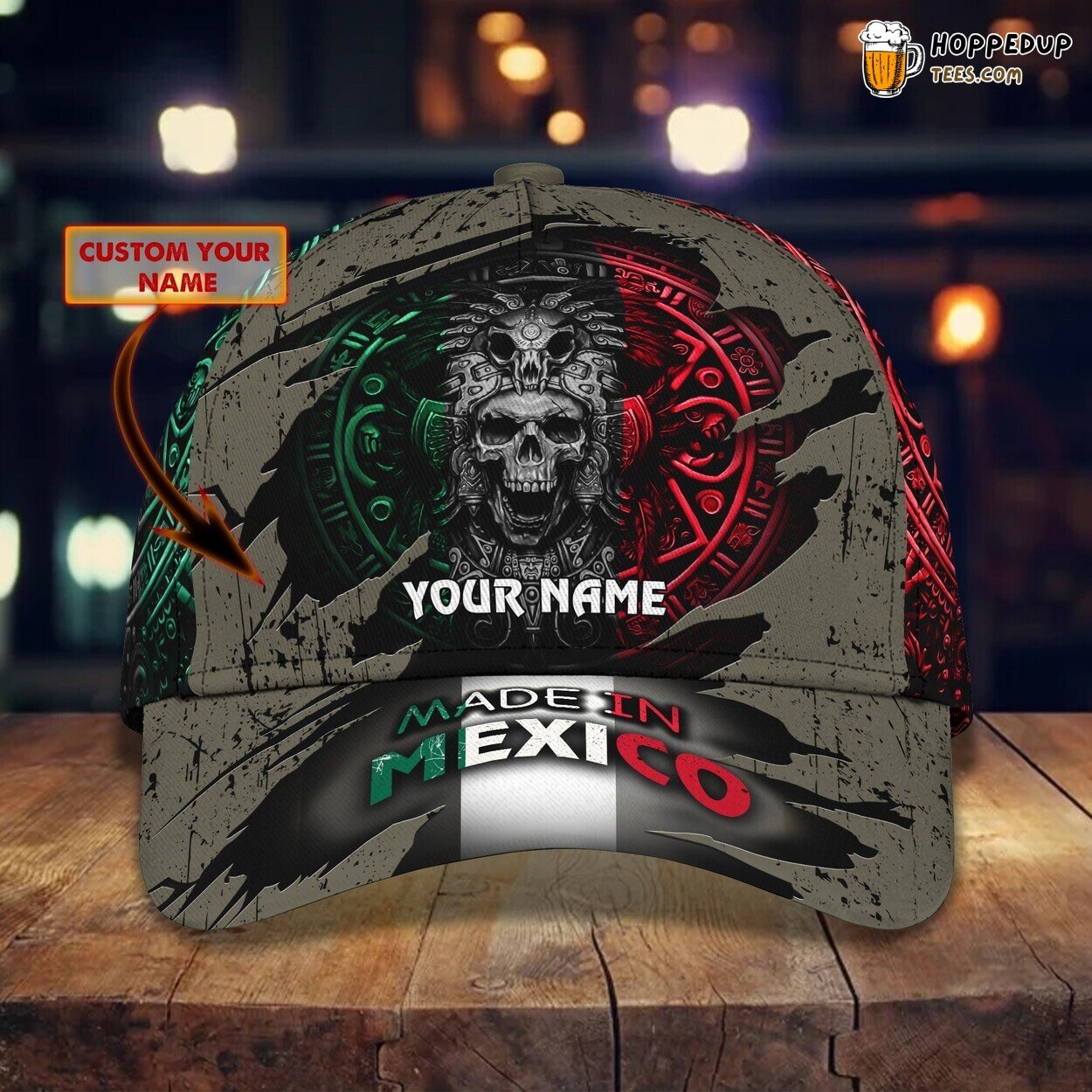 3D Classic Cap Proudly Made in Mexico Unique Personalized Name Hat