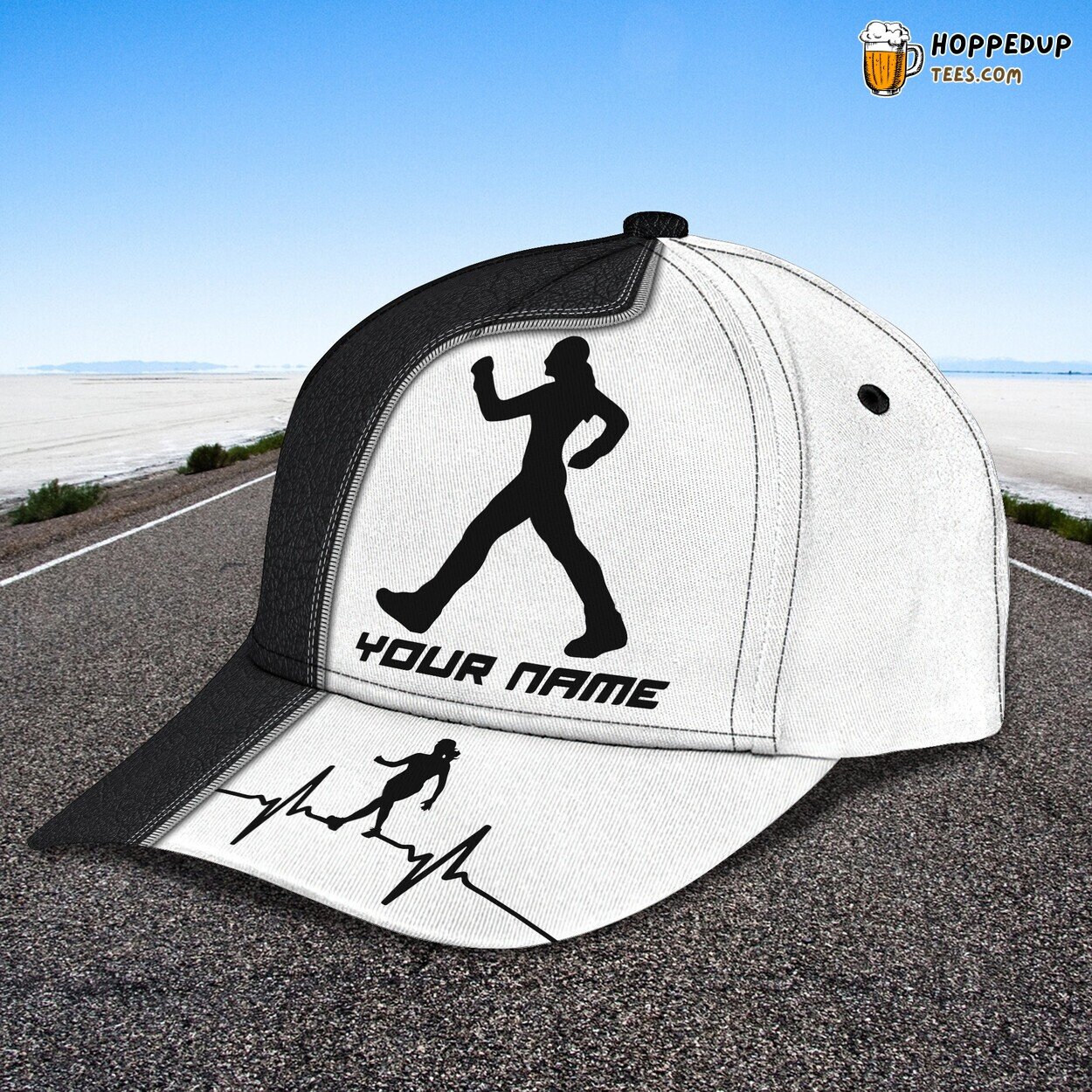 3D Classic Cap Race Walking Sport Personalized Name Classic Hat Unique Design