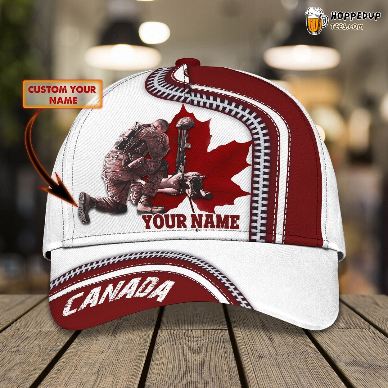 3D Classic Cap Remembrance Tribute Personalized Name Unique Design Hat