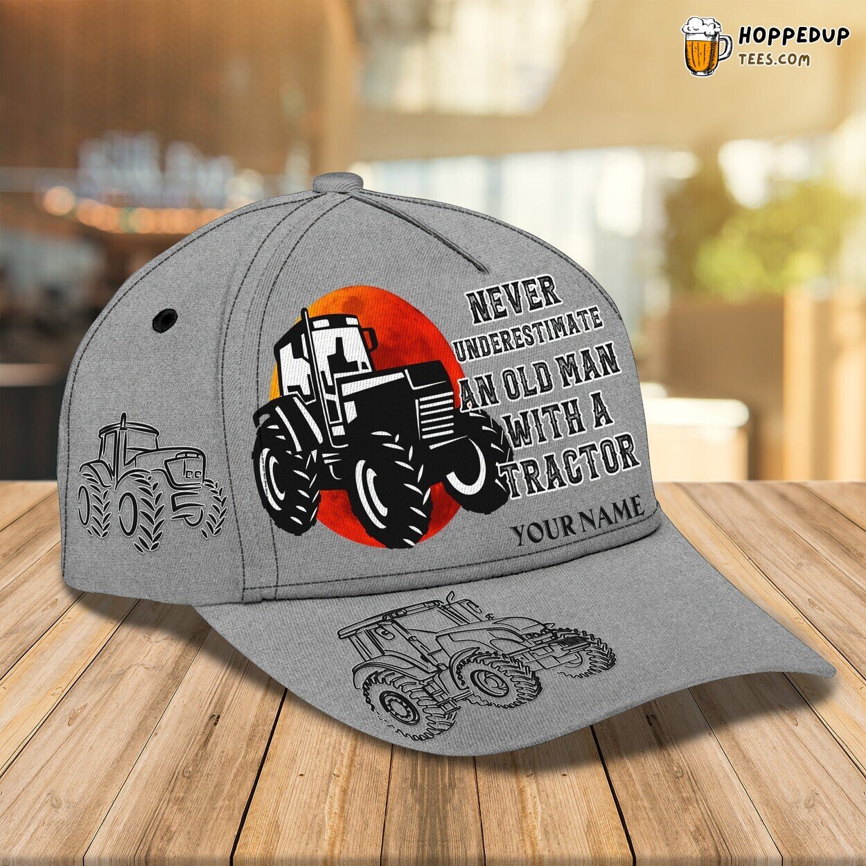 3D Classic Cap Respecting Tractor Owning Elders Personalized Name Unique Trend Design 3D Classic Cap Respecting Tractor Owning Elders Personalized Name Unique Trend Design