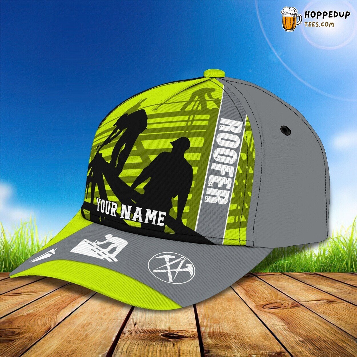 3D Classic Cap Roofer Craftsmanship Personalized Name Classic Hat Unique Design 3D Classic Cap Roofer Craftsmanship Personalized Name Classic Hat Unique Design