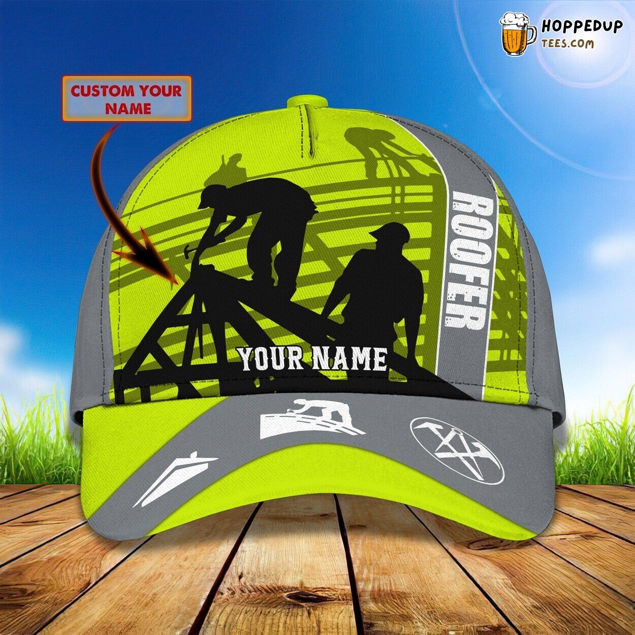 3D Classic Cap Roofer Craftsmanship Personalized Name Classic Hat Unique Design