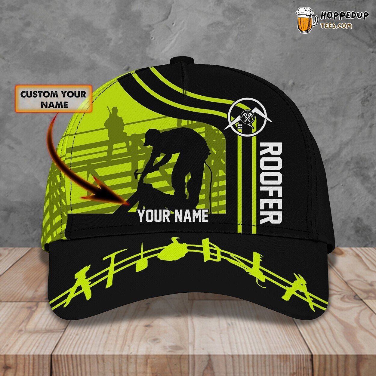 3D Classic Cap Roofer Professional Personalized Name Classic Hat Unique Tribute