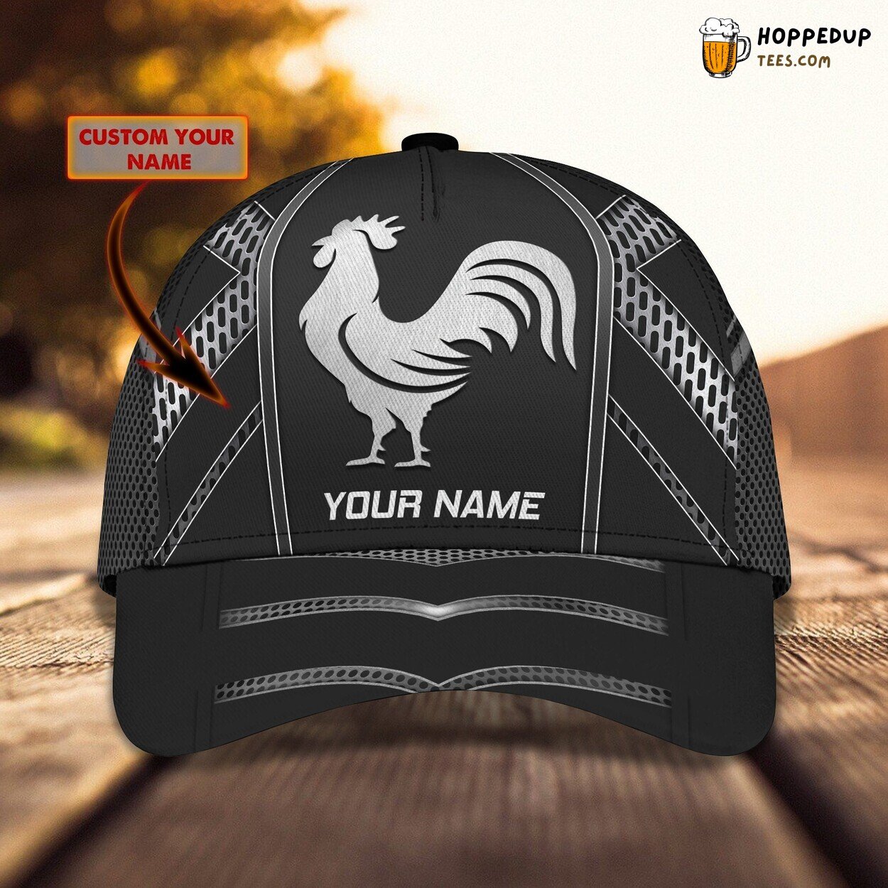 3D Classic Cap Rooster Design Personalized Name Unique Hat Experience 3D Classic Cap Rooster Design Personalized Name Unique Hat Experience