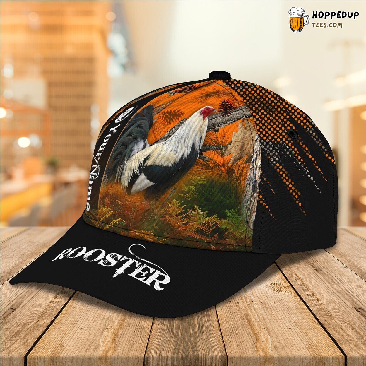 3D Classic Cap Rooster Personalized Name Stylish Unique Premium Model Trend