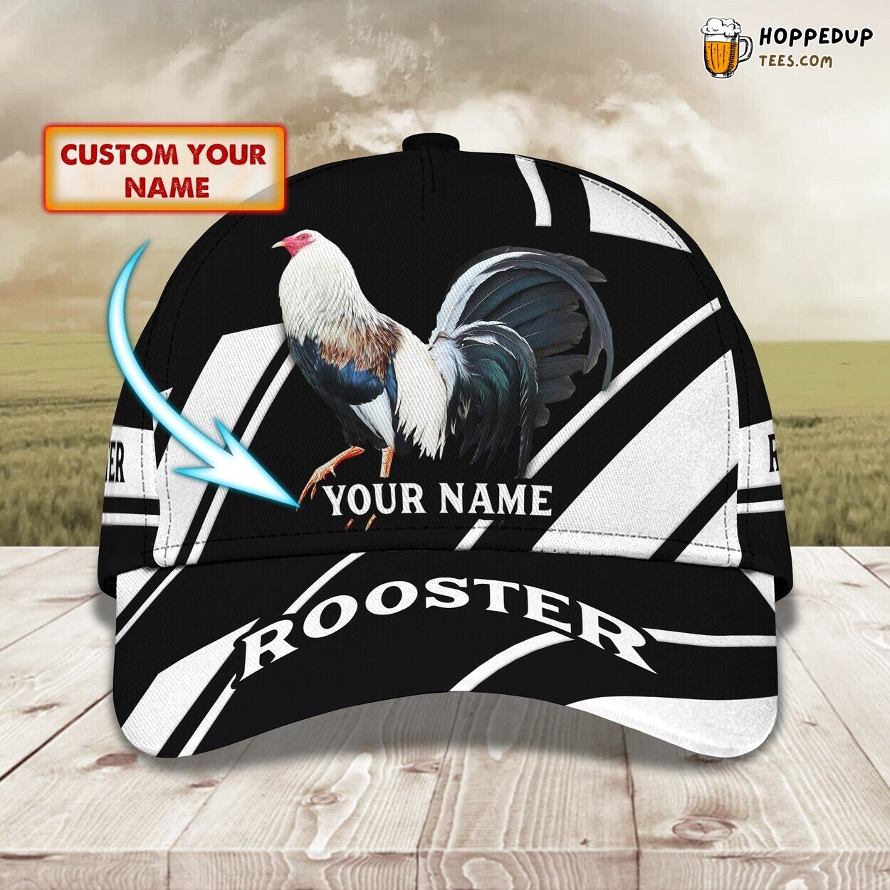 3D Classic Cap Rooster Pride Personalized Name Unique Stylish Best Choice Design