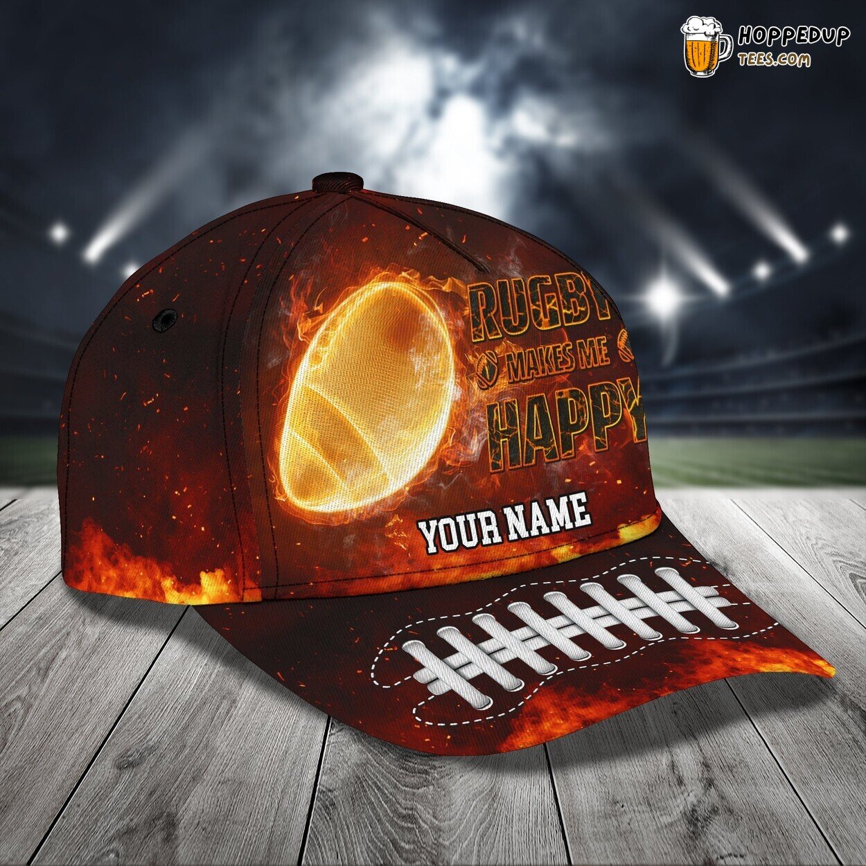 3D Classic Cap Rugby Brings Joy Personalized Name Unique Hat Experience