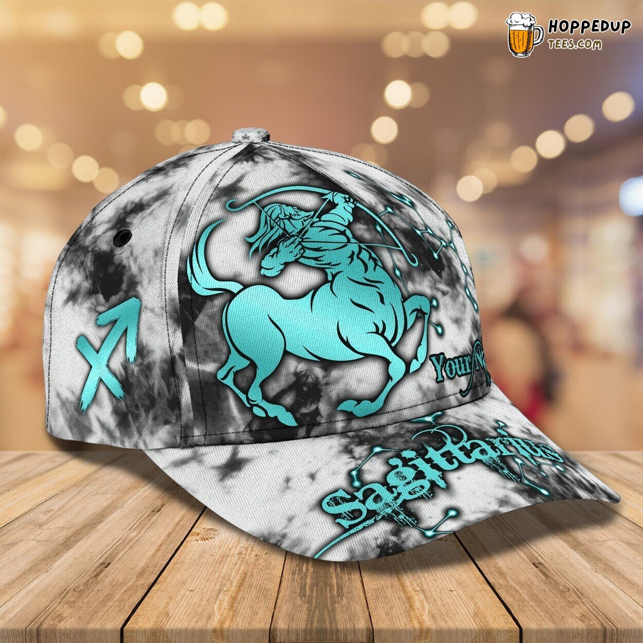 3D Classic Cap Sagittarius Stars Personalized Name Classic Hat Unique Design