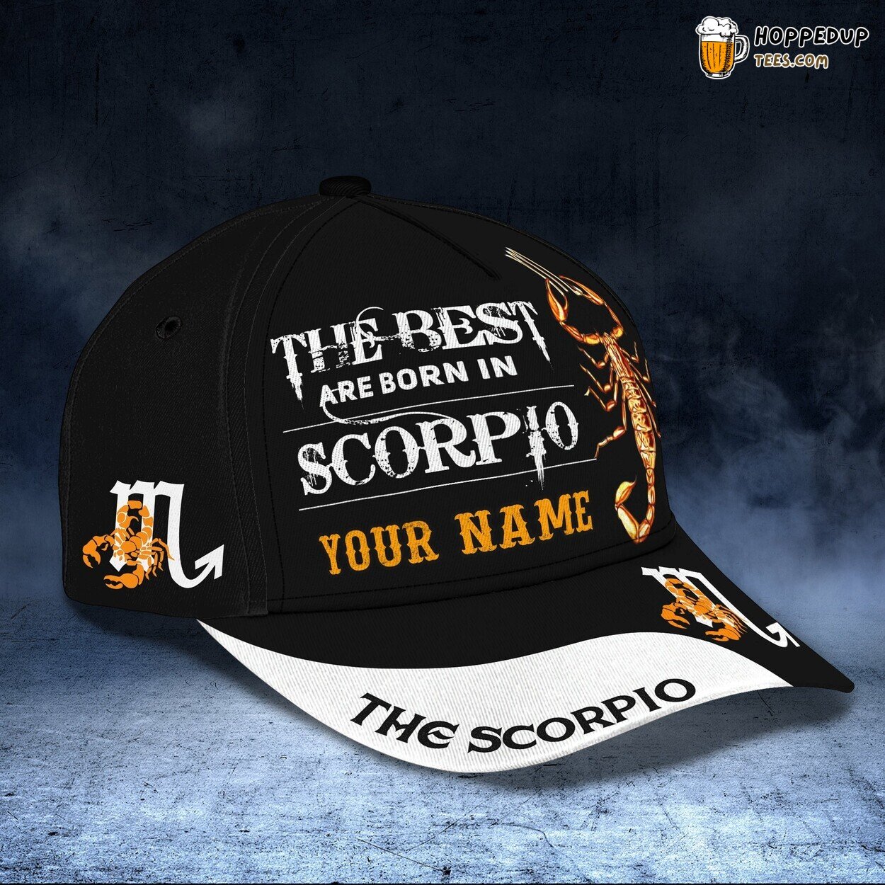3D Classic Cap Scorpio Personalized Name Unique Stylish Best Model Design