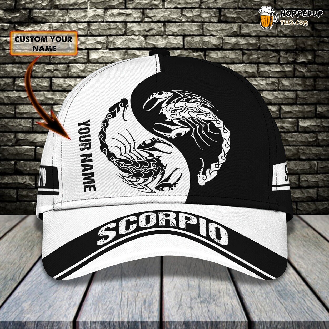3D Classic Cap Scorpio Zodiac Celebration Personalized Name Hat Tribute