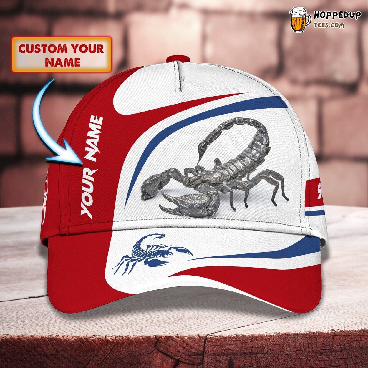 3D Classic Cap Scorpio Zodiac Sign Personalized Name Classic Hat Unique Design