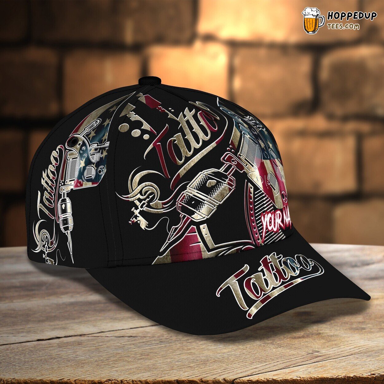 3D Classic Cap Tattoo Artistry Personalized Name Unique Hat Tribute 3D Classic Cap Tattoo Artistry Personalized Name Unique Hat Tribute