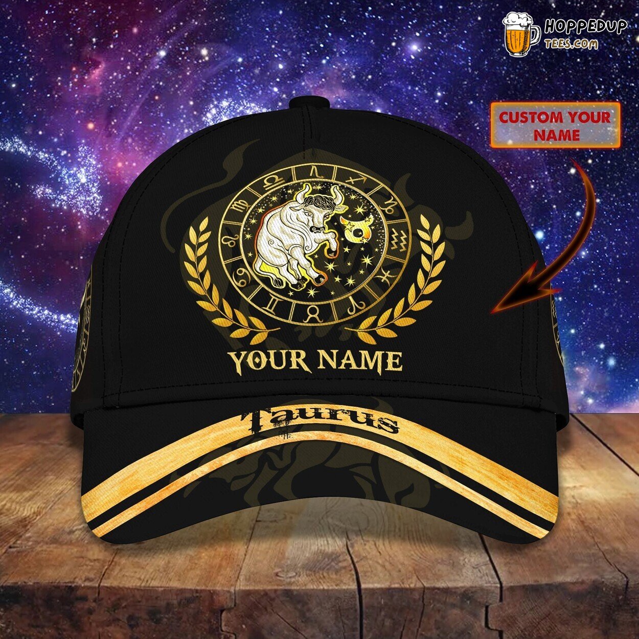 3D Classic Cap Taurus Zodiac Lovers Personalized Name Classic Hat Unique Design