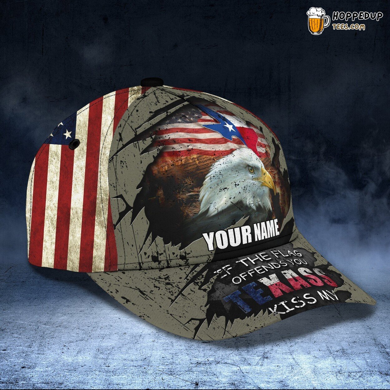 3D Classic Cap Texas Enthusiast Series Personalized Name Hat Tribute