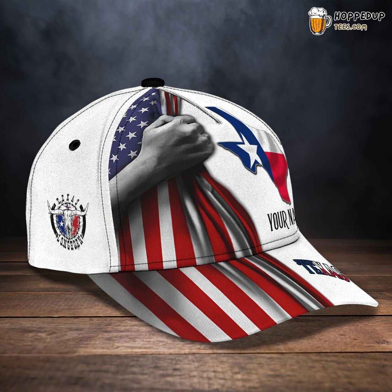 3D Classic Cap Texas Flag Pride Personalized Name Classic Hat Design Tribute