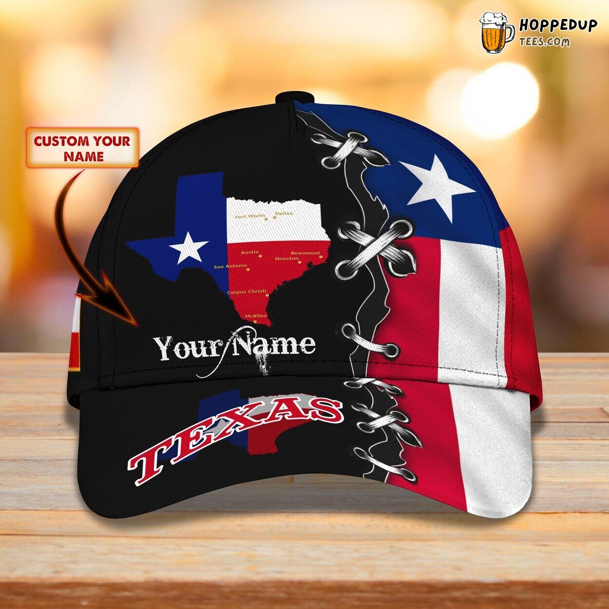3D Classic Cap Texas Longhorn Personalized Name Classic Hat Unique Experience