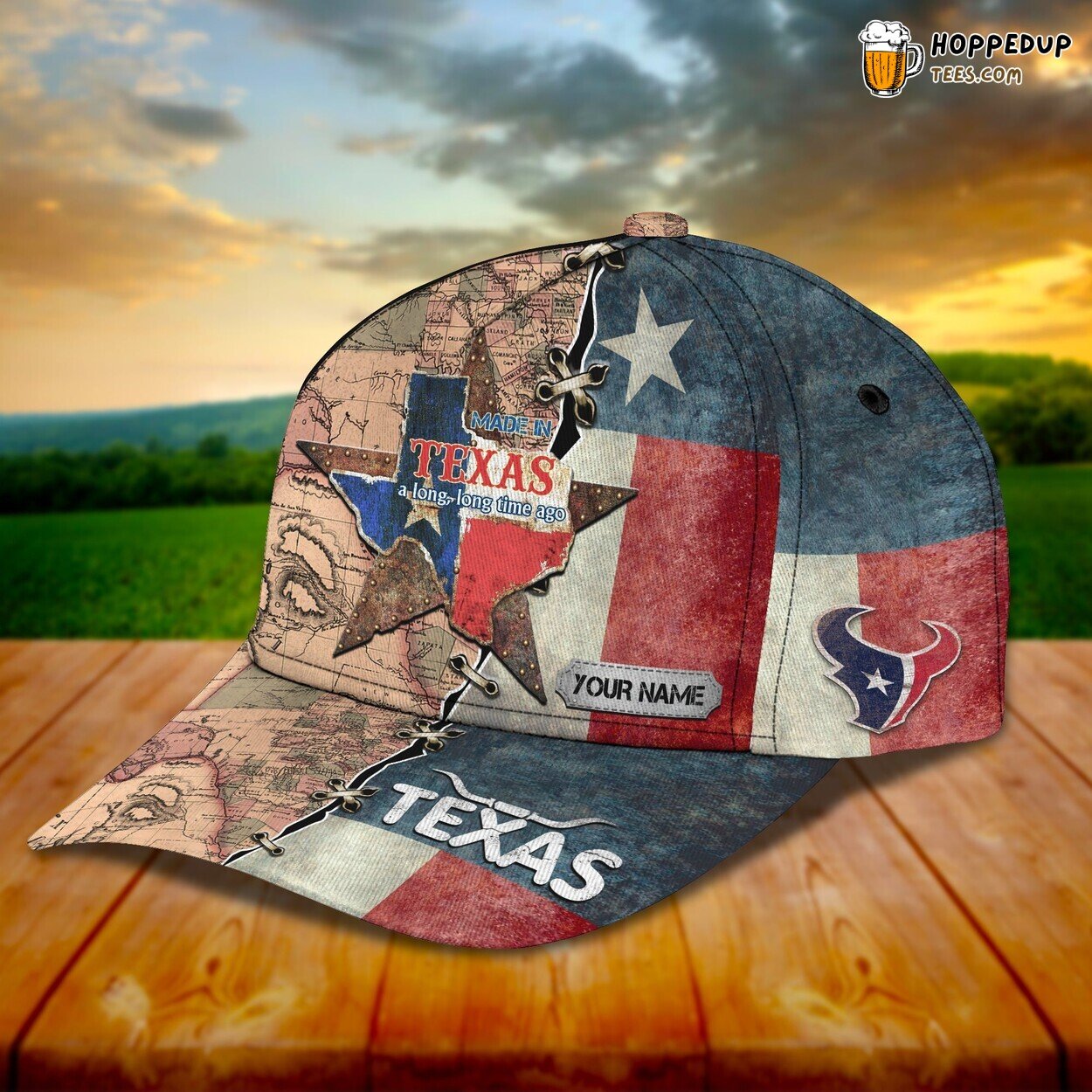 3D Classic Cap Texas Personalized Name Design Unique Premium Elegant
