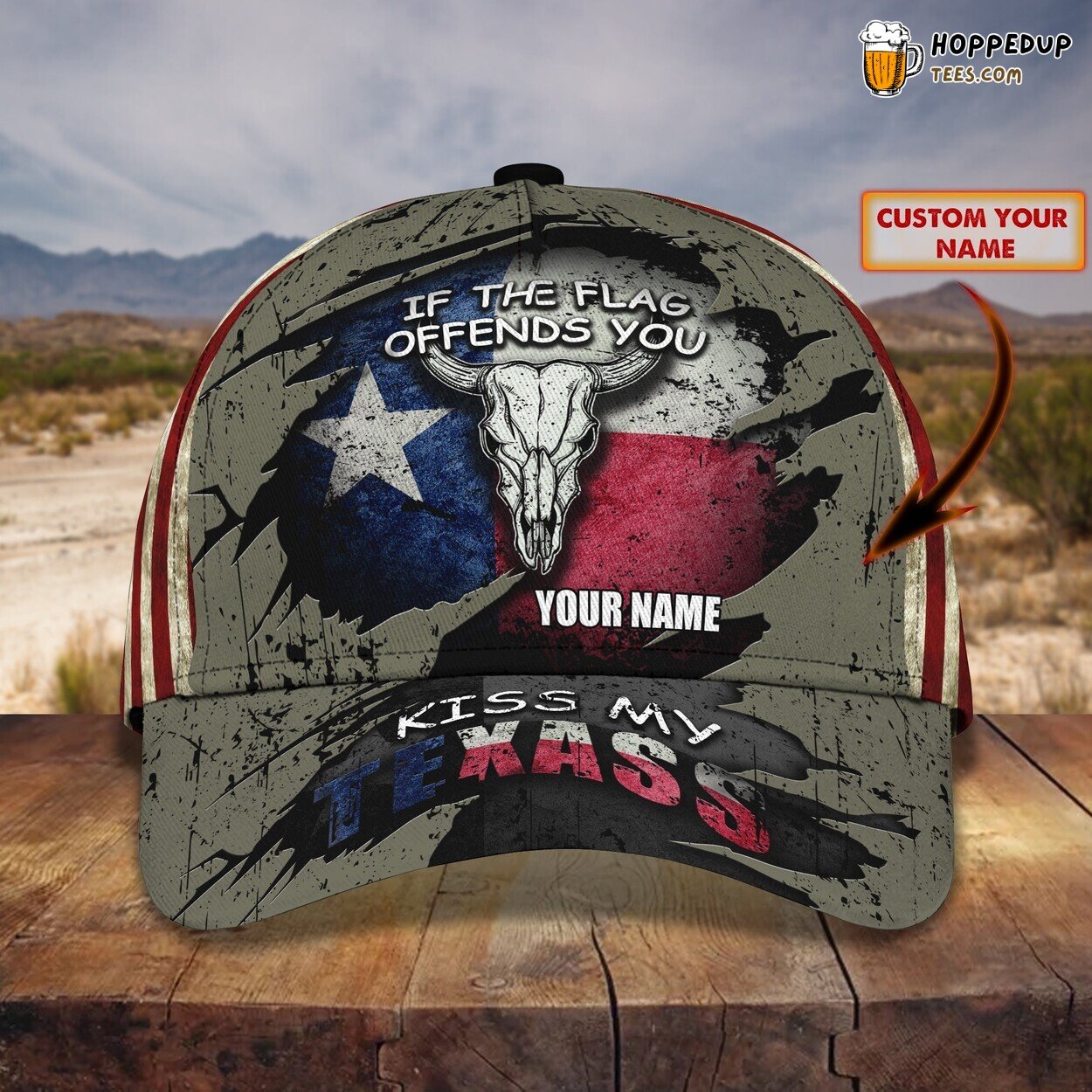 3D Classic Cap Texas Pride Personalized Name Classic Unique Design Hat