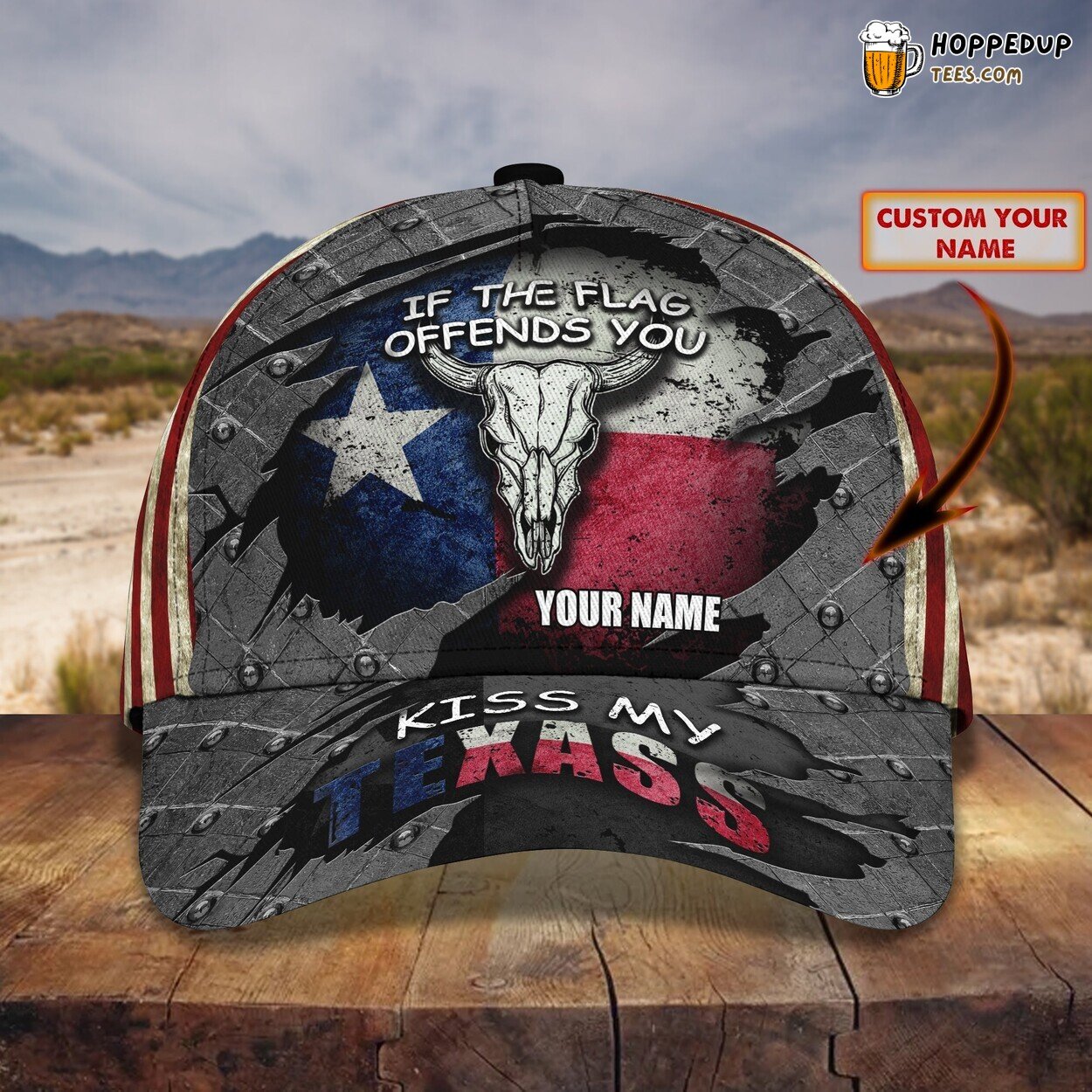 3D Classic Cap Texas State Love Personalized Name Unique Design Hat
