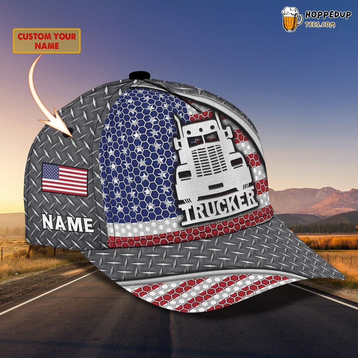 3D Classic Cap Tracker Series Personalized Name Hat Design Tribute
