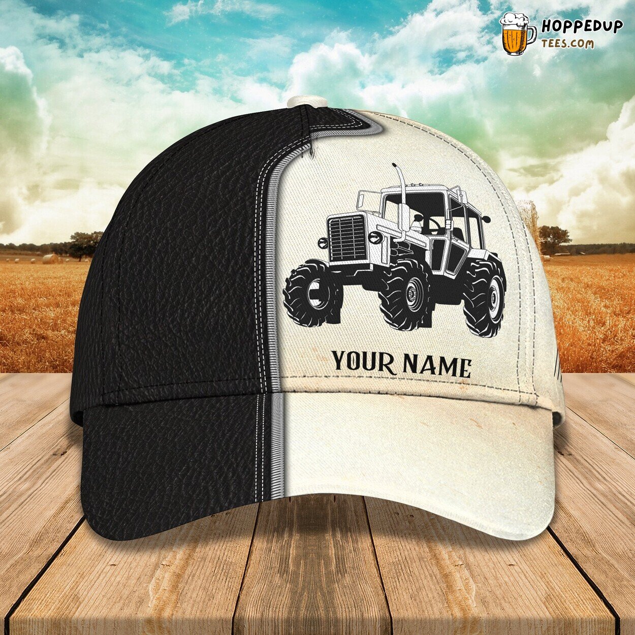 3D Classic Cap Tractor Enthusiasts Personalized Name Classic Hat Unique Design