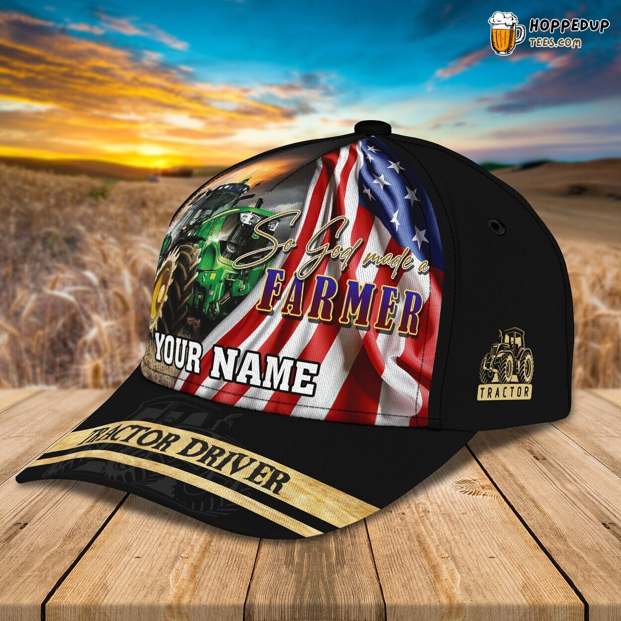 3D Classic Cap Tractor Farming Pride Personalized Name Unique Hat Design 3D Classic Cap Tractor Farming Pride Personalized Name Unique Hat Design