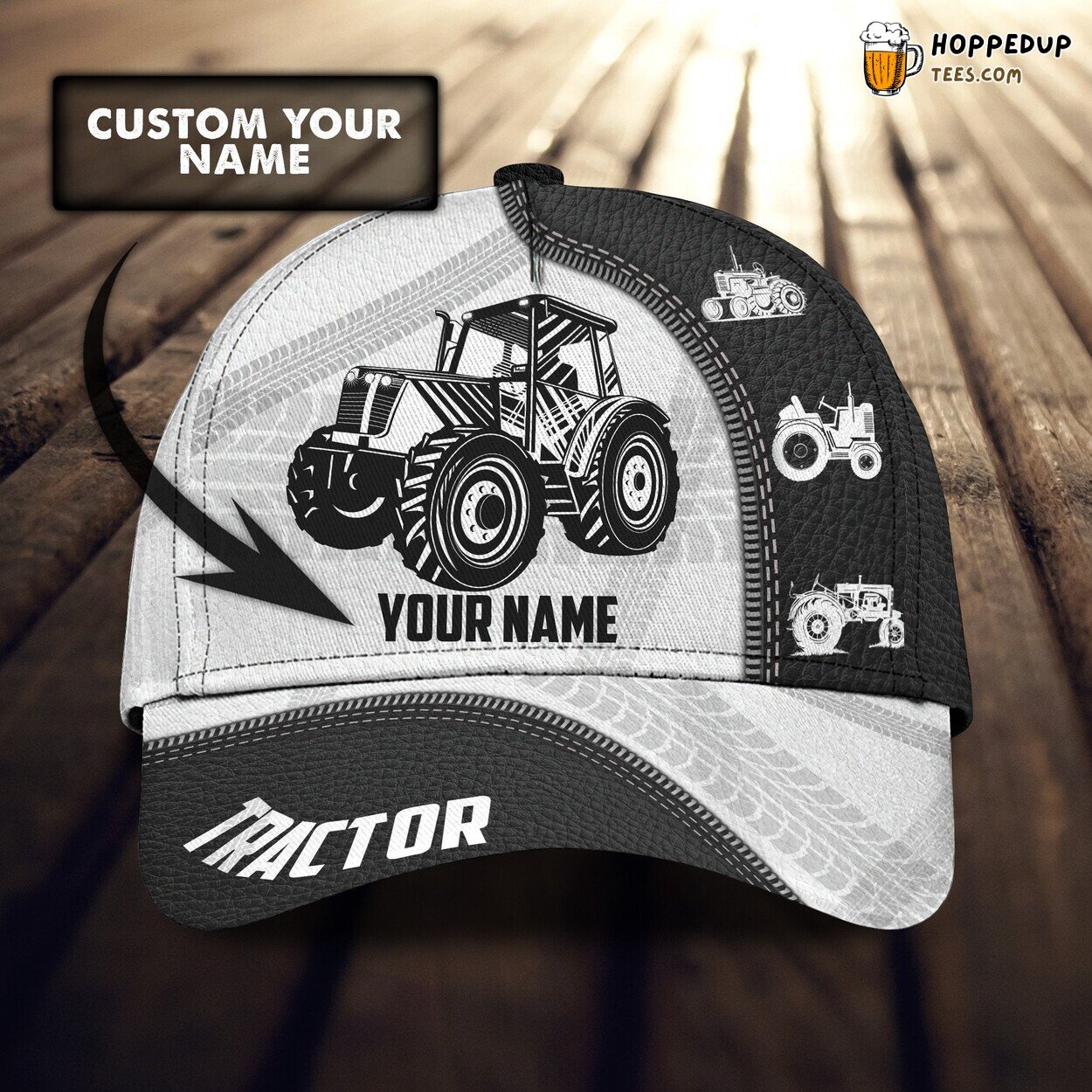 3D Classic Cap Tractor Lovers Field Personalized Name Classic Hat Unique Design