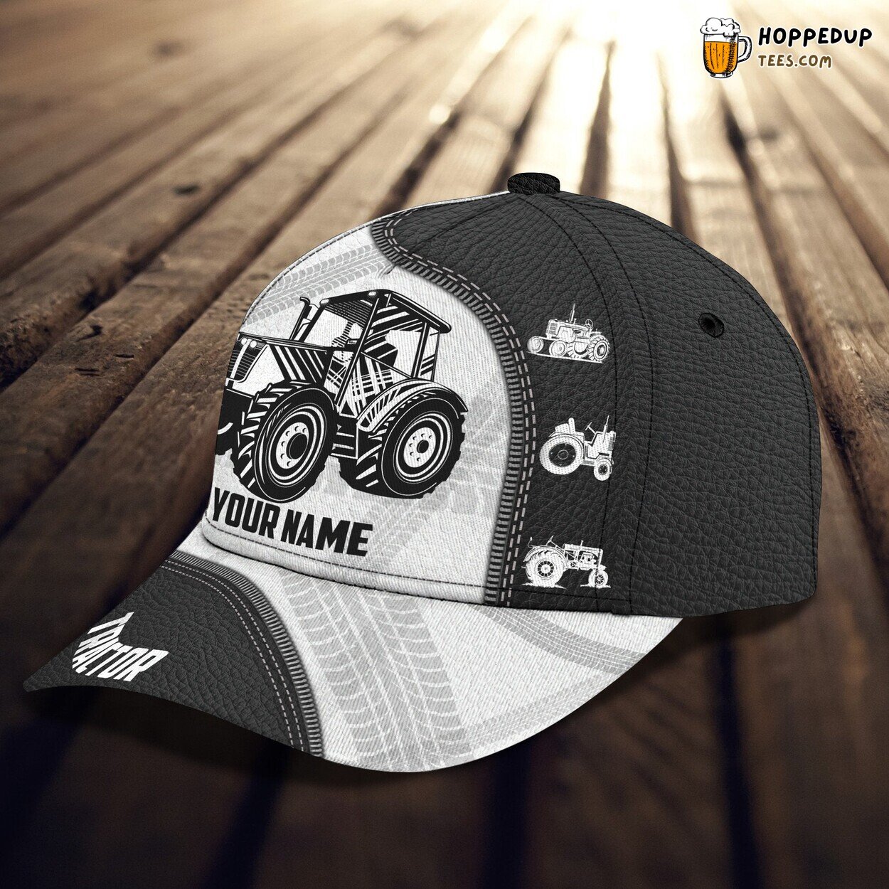 3D Classic Cap Tractor Lovers Field Personalized Name Classic Hat Unique Design