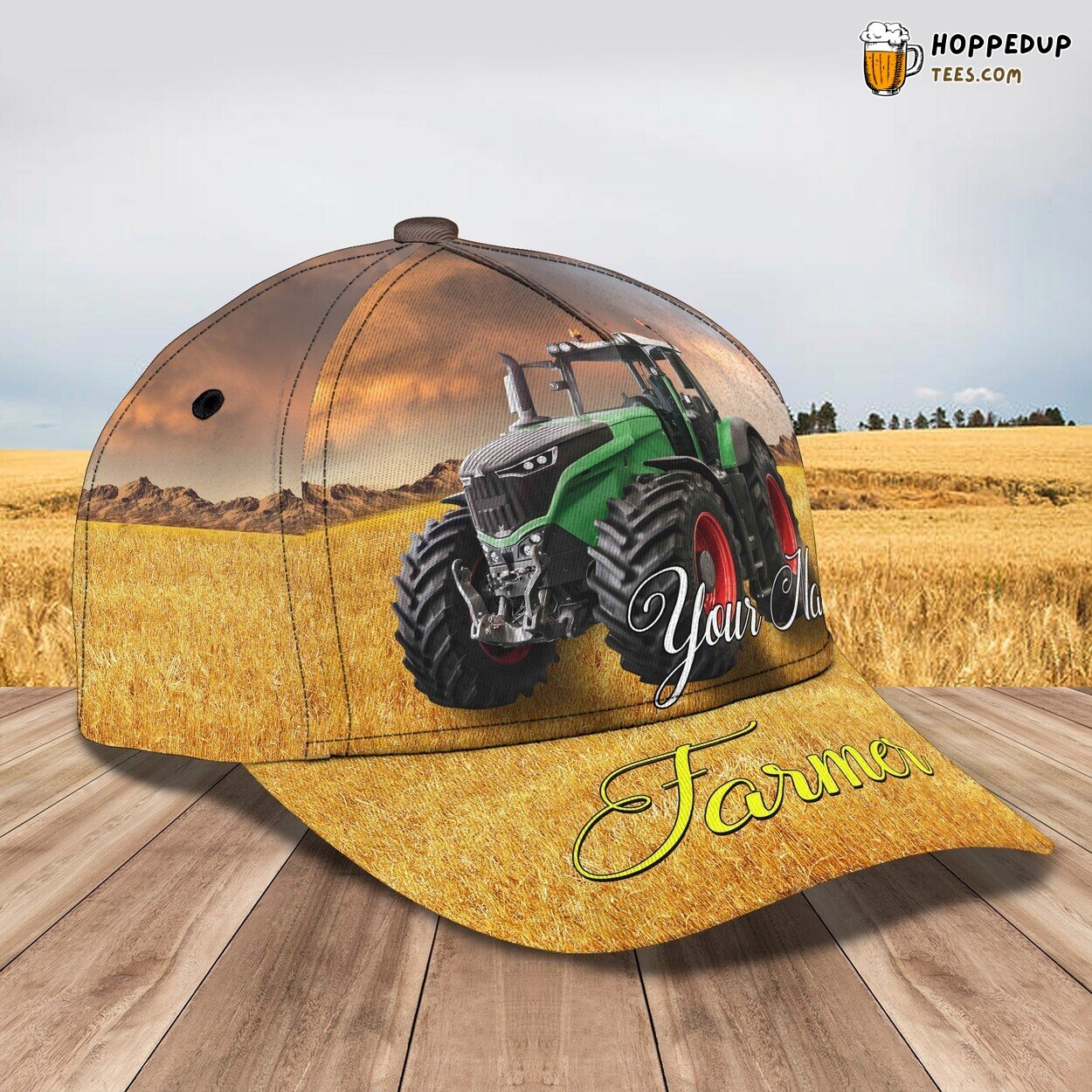3D Classic Cap Tractor Lovers Personalized Name Classic Hat Tribute Design