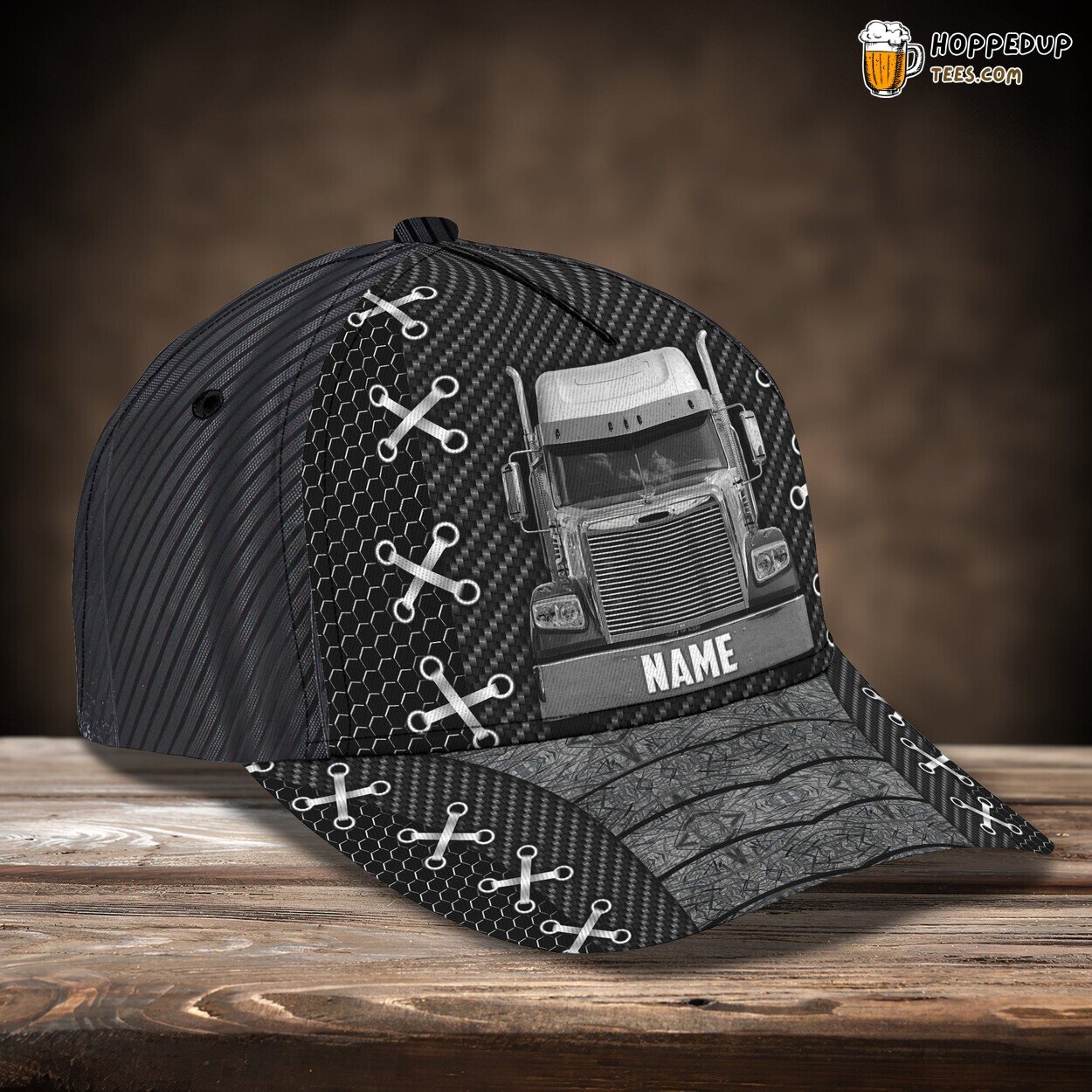 3D Classic Cap Trucker Enthusiast Personalized Name Hat Distinctive Design
