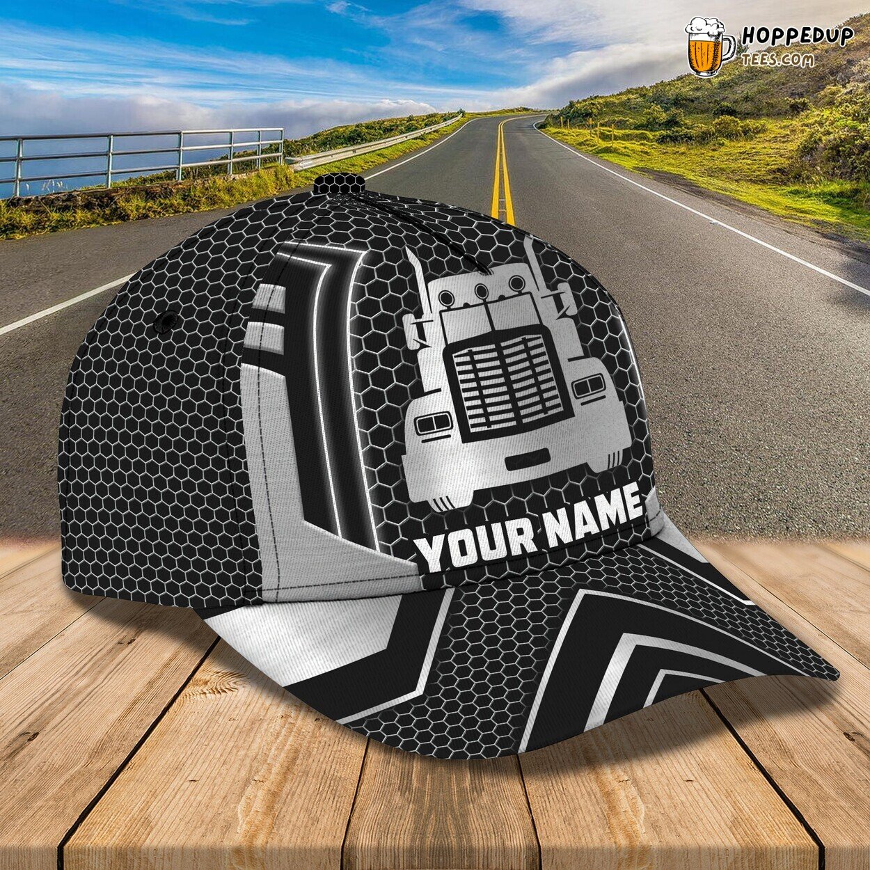 3D Classic Cap Trucker Enthusiast Unique Hat Personalized Name Signature Design