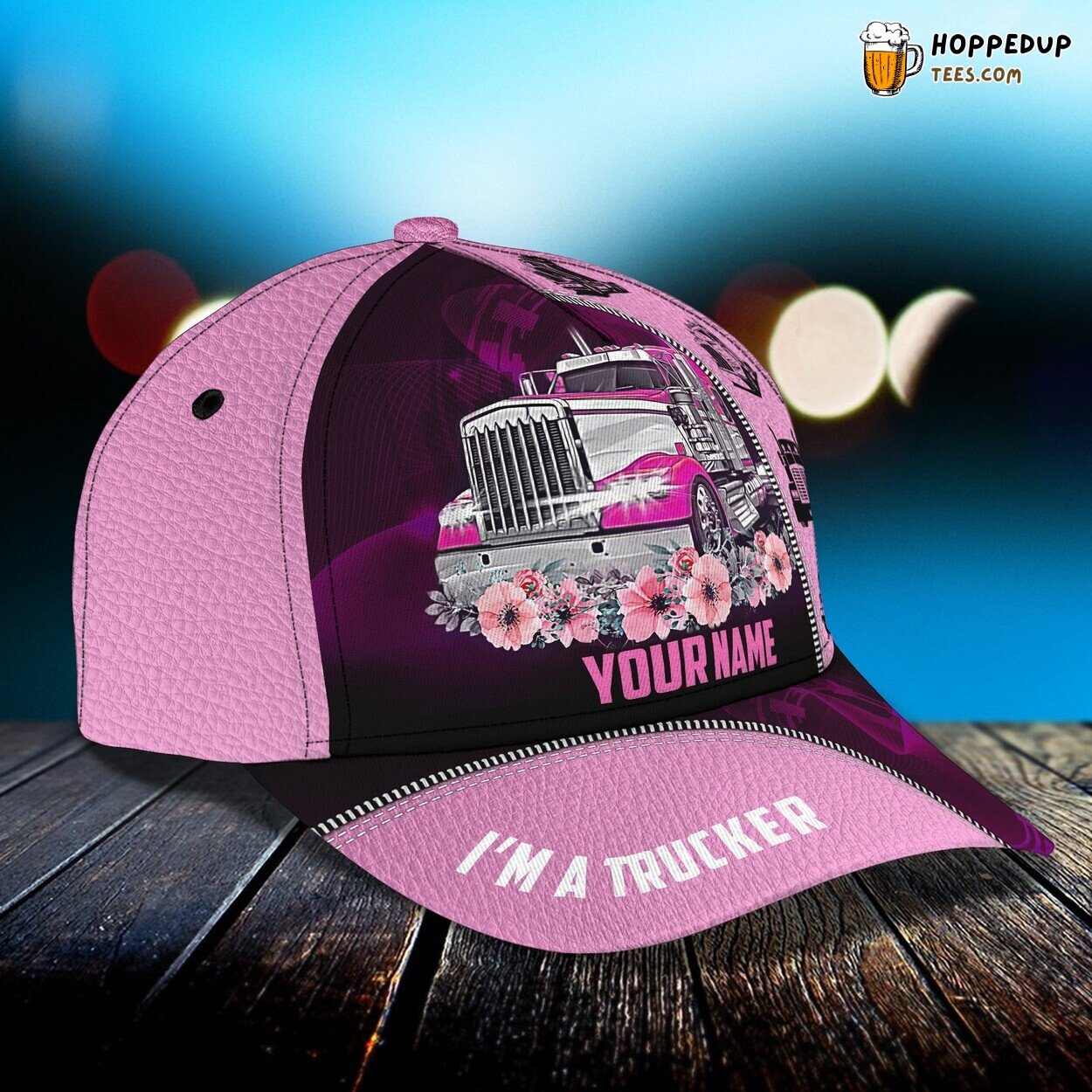 3D Classic Cap Trucker Girl Personalized Name Unique Stylish Best Design Look