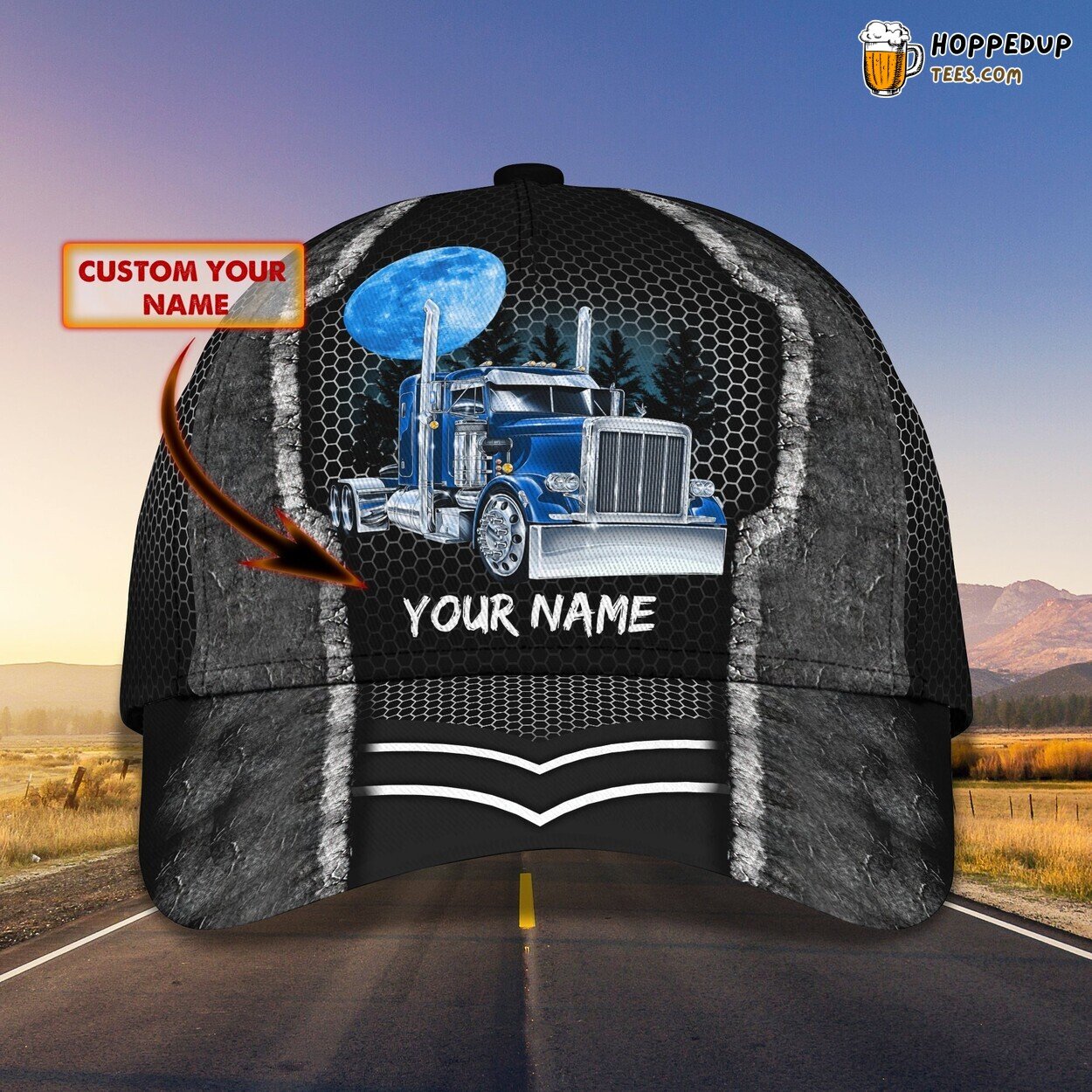3D Classic Cap Trucker Lifestyle Personalized Name Unique Hat Design