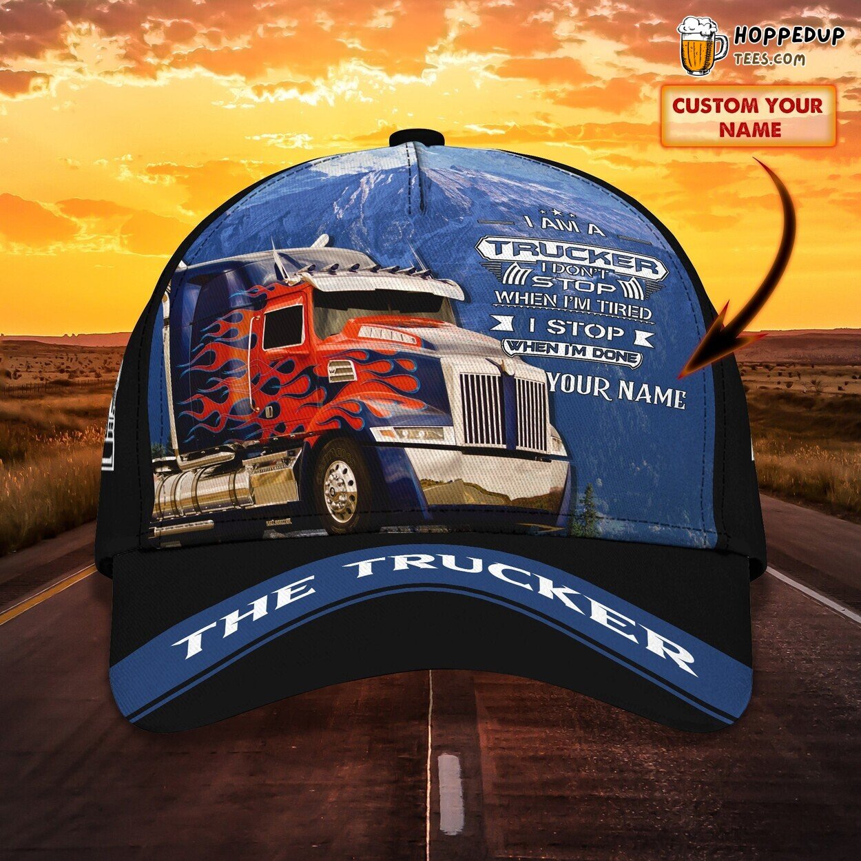 3D Classic Cap Truckers United Personalized Name Stylish Unique Best Choice Design