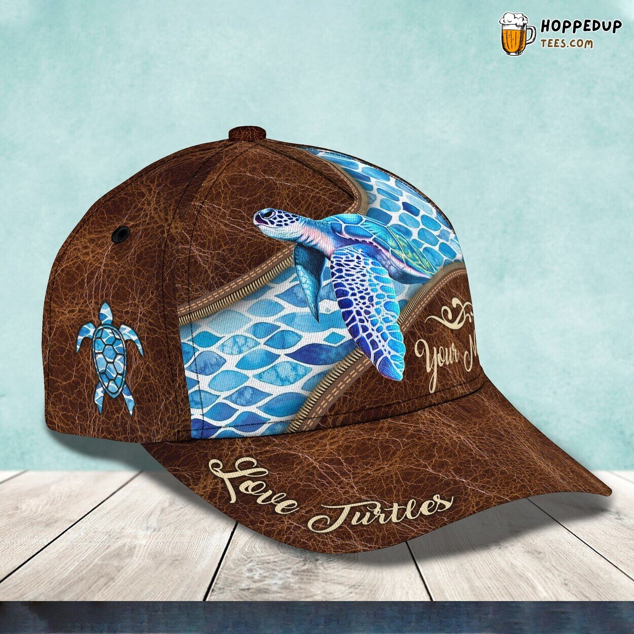 3D Classic Cap Turtle Love Personalized Name Unique Hat Celebration 3D Classic Cap Turtle Love Personalized Name Unique Hat Celebration