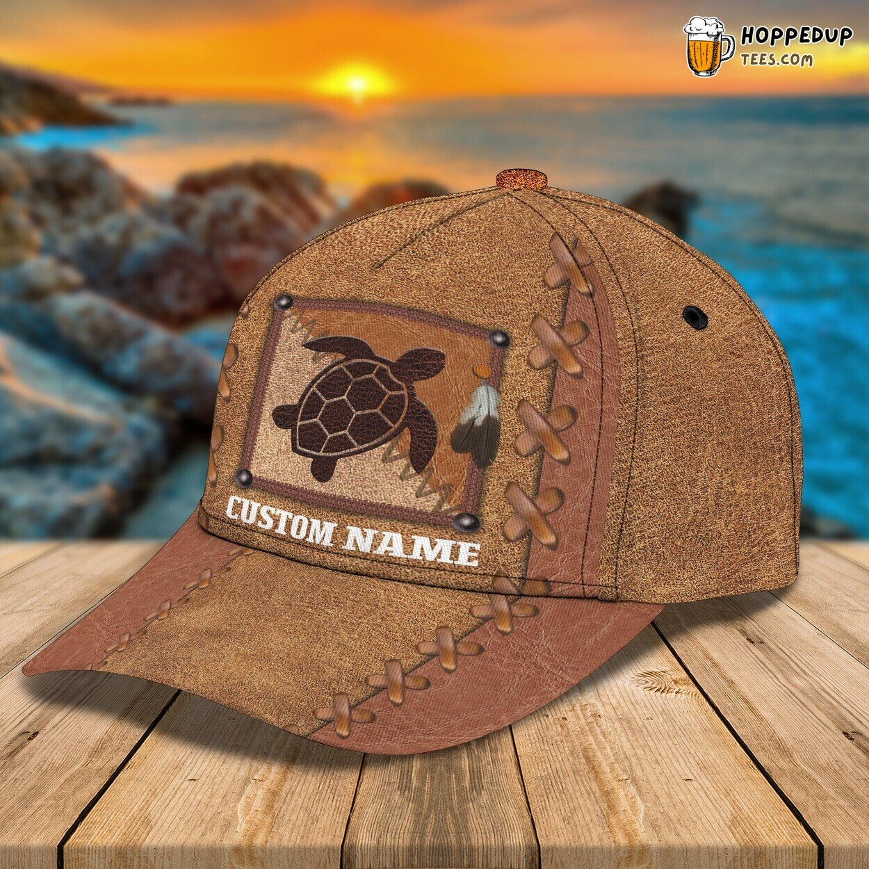 3D Classic Cap Turtle Lover Personalized Name Unique Design Distinct Hat