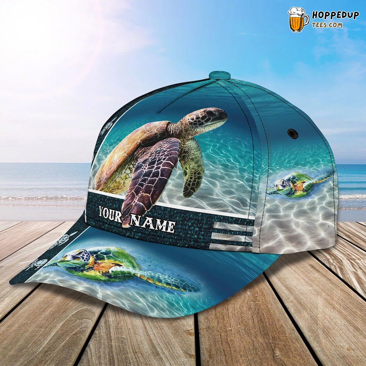 3D Classic Cap Turtle Personalized Name Unique Stylish Quality Design Fit