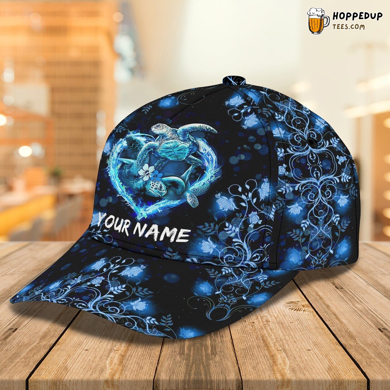 3D Classic Cap Turtles Lover Personalized Name Commemorative Cap
