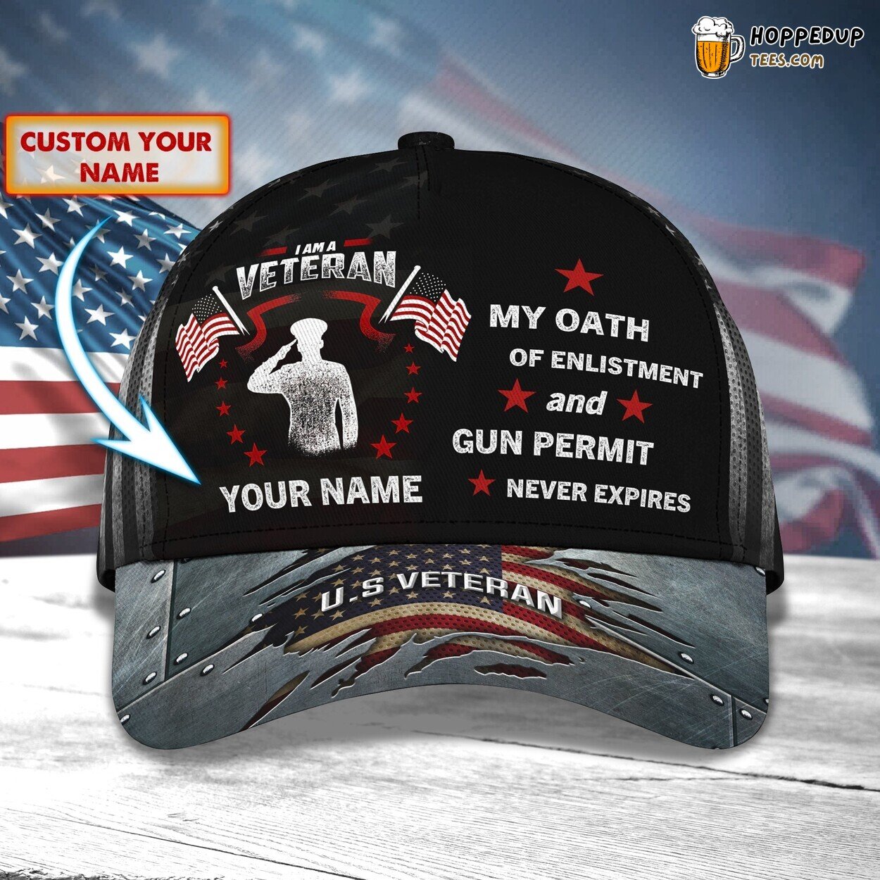 3D Classic Cap Unique Personalized Design Experience Name Hat Tribute