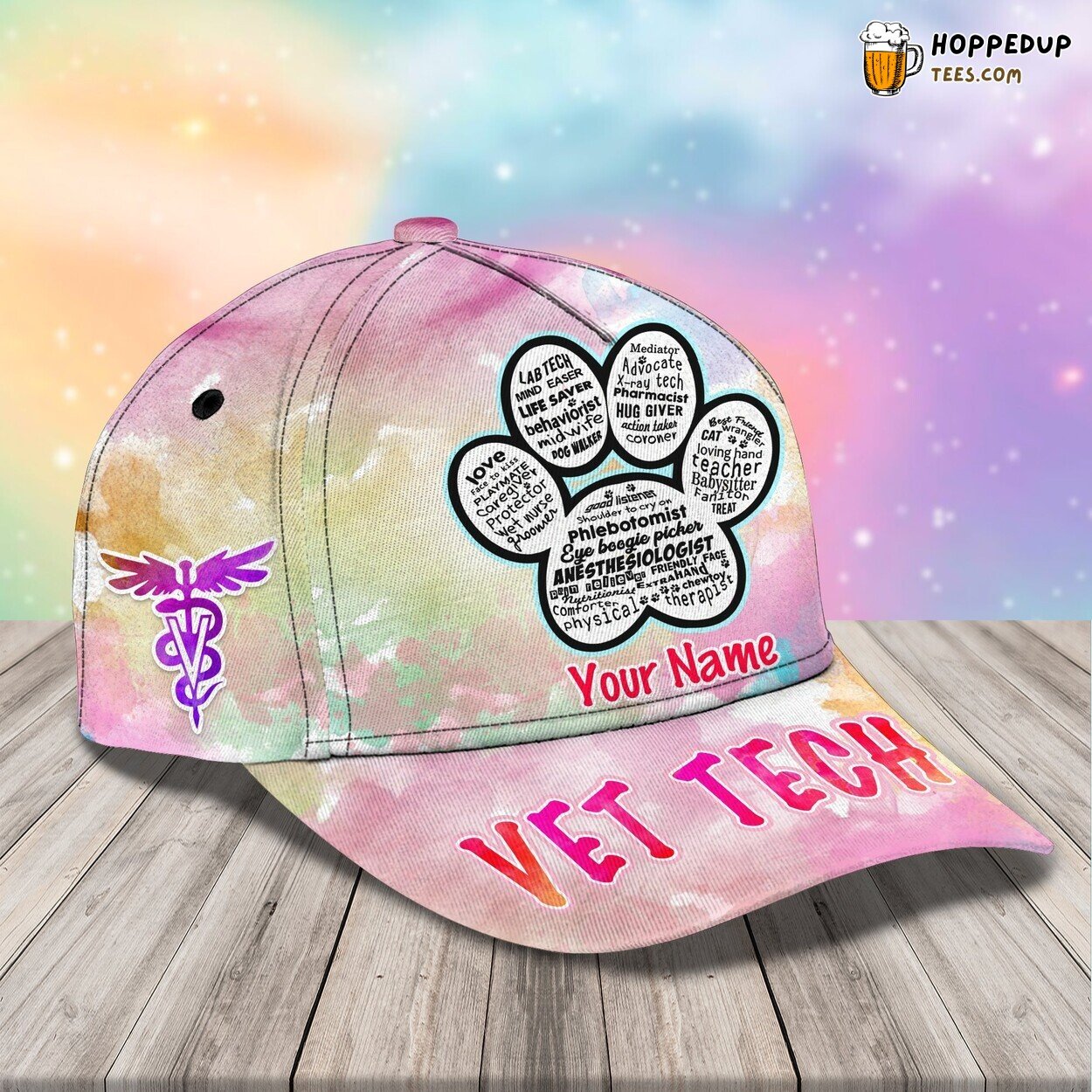 3D Classic Cap Vet Tech Personalized Name Unique Hat Experience 3D Classic Cap Vet Tech Personalized Name Unique Hat Experience